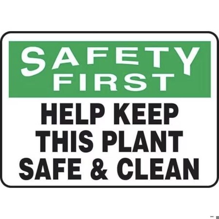 Accuform OSHA SAFETY FIRST SAFETY SIGN HELP FRMHSK941VA FRMHSK941VA